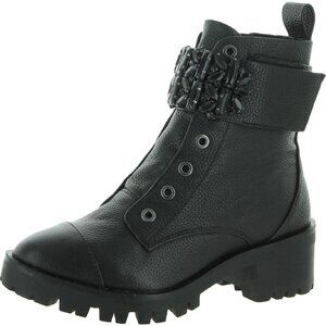 Karl Lagerfeld Paris mens Pippa Combat Boot, Black, 7 US